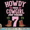 7th Birthday Girls Cowgirl Howdy Western Themed Birthday T-Shirt copy.jpg