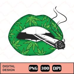 sexy lips weed sublimation png