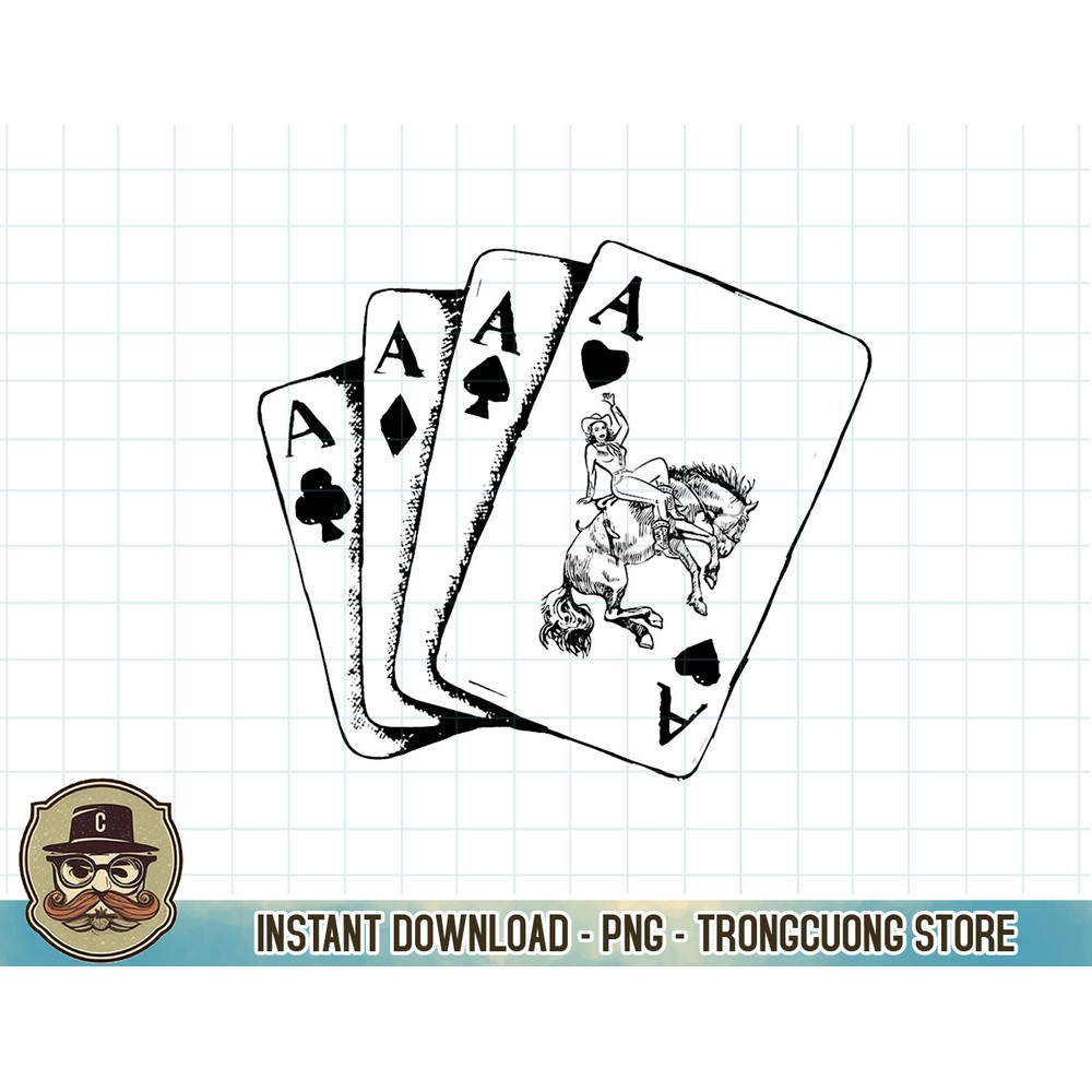 Ace Card Cowboy Playing Poker-Card Country Girl Western T-Shirt copy.jpg