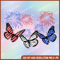 cute butterflies american flag firework independence day 4th of july, memorial day, american flag, independence day png