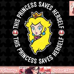 nintendo super mario princess peach saves herself png sublimation design, digital design