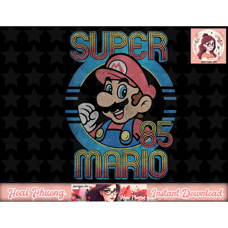 Nintendo Super Mario Retro Circle Vintage.jpg