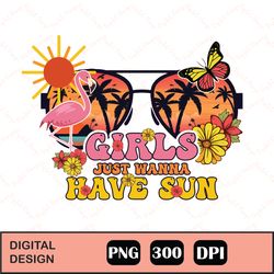 retro girls have sun sublimation png, girls just wanna have sun png, sublimation downloads, boho png designs,hippie png,