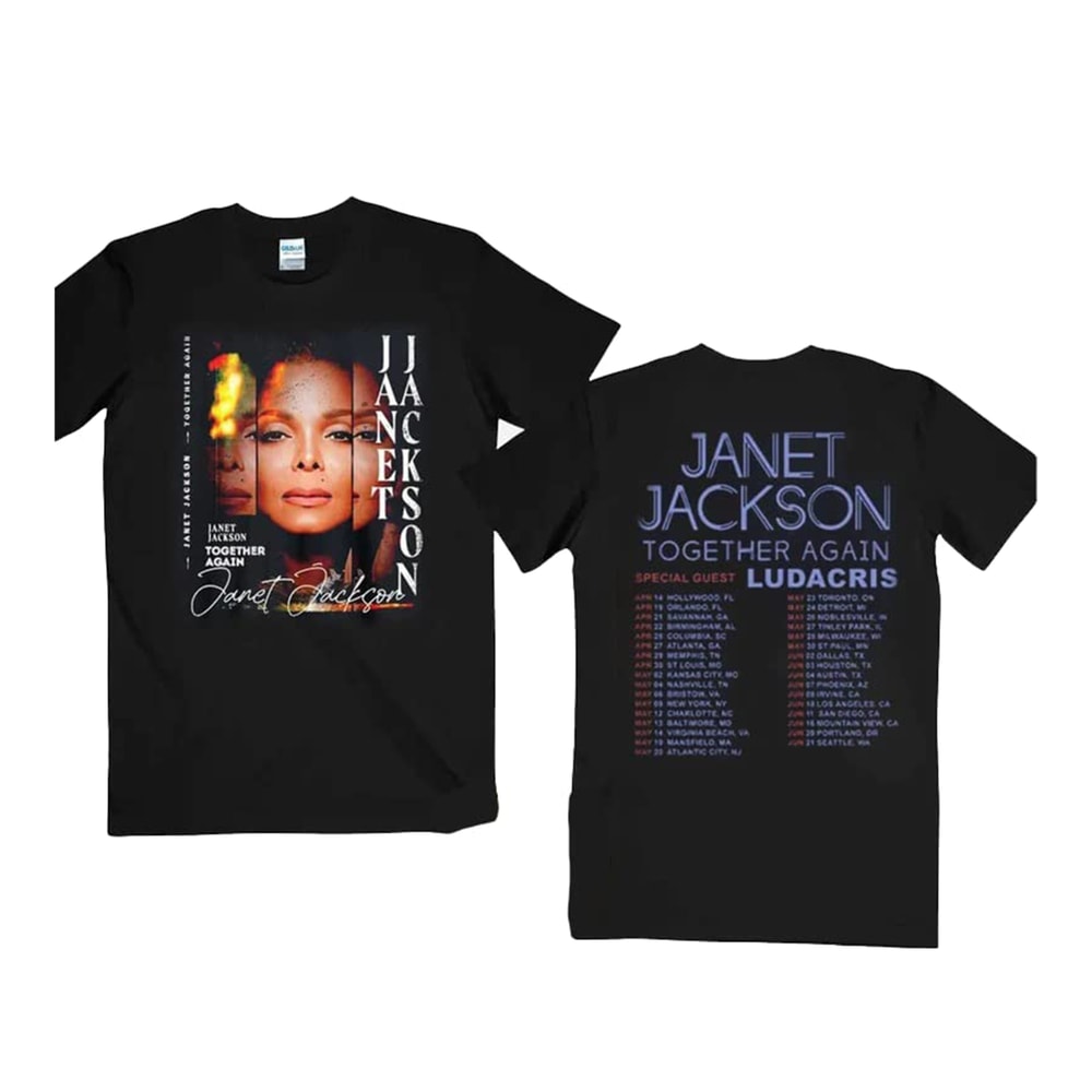 Janet Jackson Tour 2023 Shirt, Janet Jackson Together Again Tour 2023 Sweatshirt, Janet Jackson Shirt