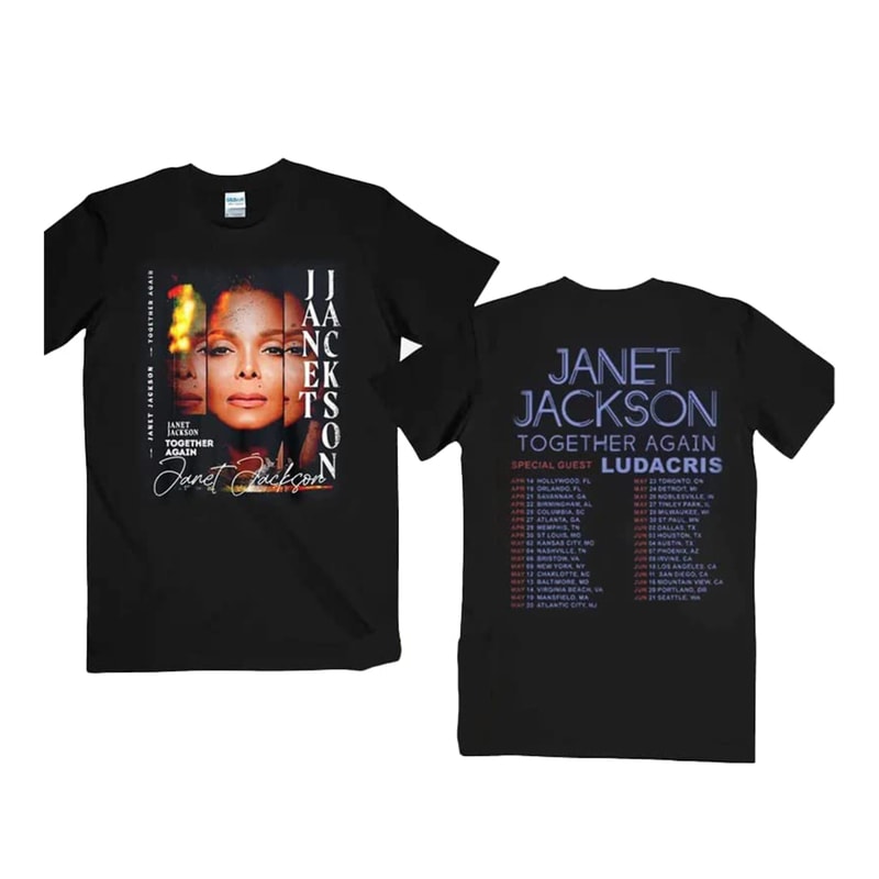 Janet Jackson Tour 2023 Shirt, Janet Jackson Together Again Tour 2023 Sweatshirt, Janet Jackson Shirt