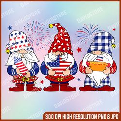 three gnomes 4th of july independence day american flag  memorial day, american flag, independence day png file