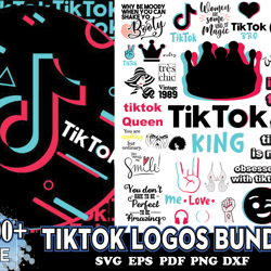 1000 tik tok logo bundle, trending svg, tik tok svg