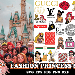 400 fashion princess svg, disney svg, princess svg