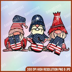 gnome usa 4th of july cute american flag independence day memorial day, american flag, independence day png file