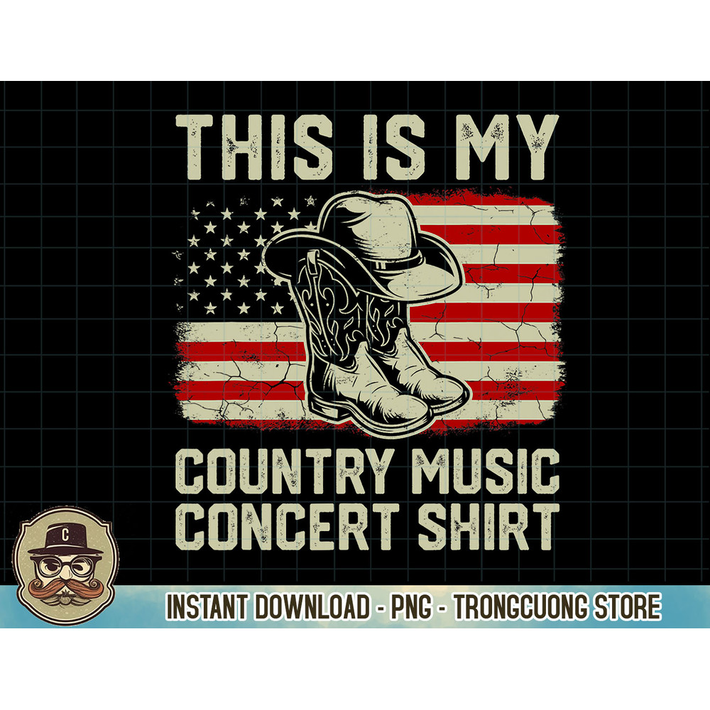 Cowboy Boots Hat This Is My Country Music Concert Shirt T-Shirt copy.jpg