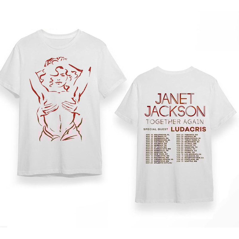 2 Sides Janet Jackson Shirt, Janet Jackson Together Again Tour 2023 Shirt, Together Again Tour Shirts