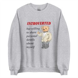 introverted unisex sweatshirt