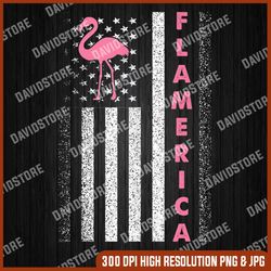 usa independence day july 4th american flag pink flamingo memorial day, american flag, independence day png file