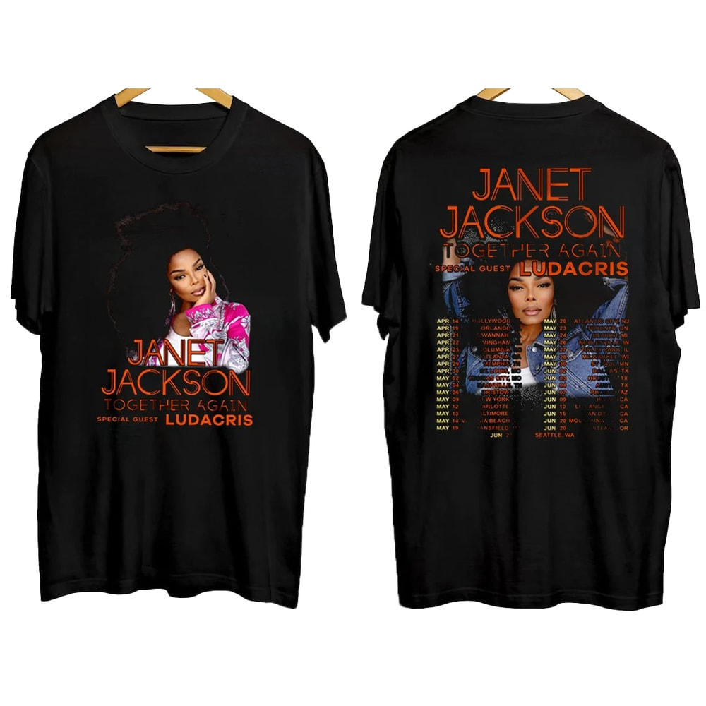 Janet Jackson Shirt, Janet Jackson Together Again Tour 2023 Shirt, Together Again Tour Shirts