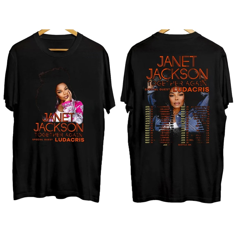 Janet Jackson Shirt, Janet Jackson Together Again Tour 2023 Shirt, Together Again Tour Shirts