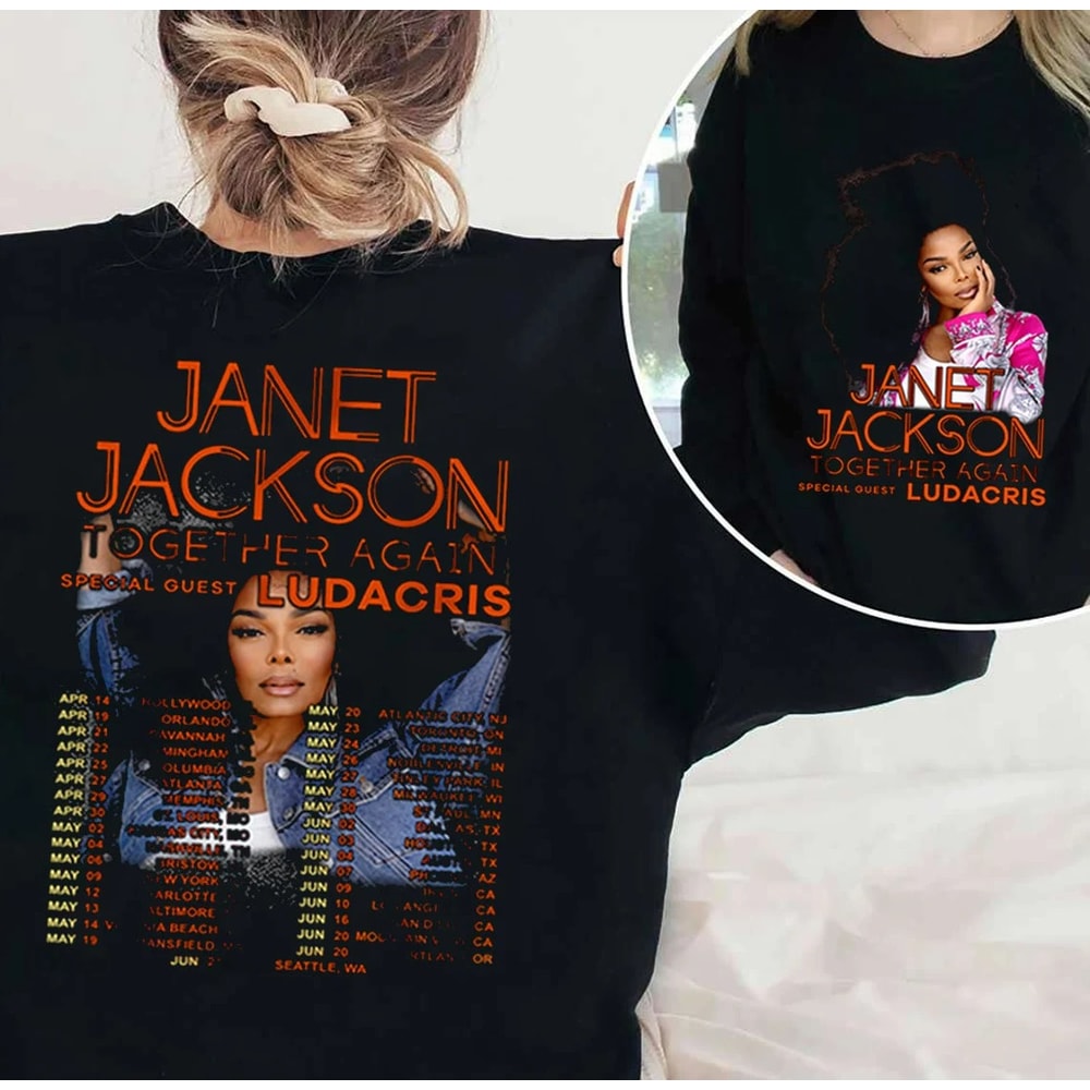 Janet Jackson Shirt, Janet Jackson Together Again Tour 2023 Shirt, Together Again Tour Shirts