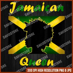 jamaica independence day memorial day, american flag, independence day png file sublimation proud jamaican queen