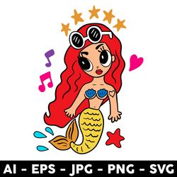 karol g mermaid svg, mermaid svg, la bichota svg, karol g svg, png dxf eps digital file - digital file