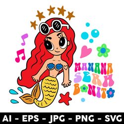 karol g mermaid sirena svg, mermaid svg, la bichota svg, karol g svg, png dxf eps digital file - digital file