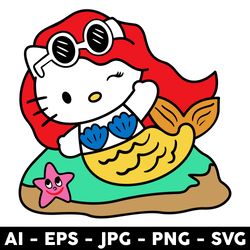 manana sera bonito kitty svg, kitty karol g sirenita svg, karol g svg, png jpg dxf eps digital file - digital file