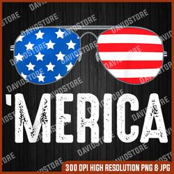 4th of july merica usa american pride sunglasses fun memorial day, american flag, independence day png file sublimation