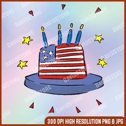 happy birthday america usa cake independence day 4th of july memorial day, american flag, independence day png file