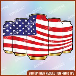 4th of july beer usa flag independence day memorial day, american flag, independence day png file sublimation