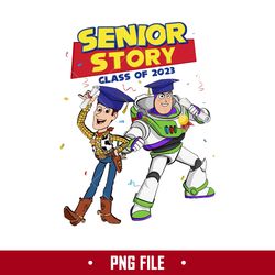 senior story class of 2023 png, disney graduation png digital file