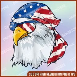 patriotic bald eagle shirt men 4th of july american flag usa memorial day, american flag, independence day png file