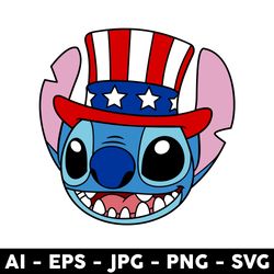 4th of july stitch svg, american flag stitch svg, patriotic day svg, stitch svg, png jpg dxf eps file - digital file