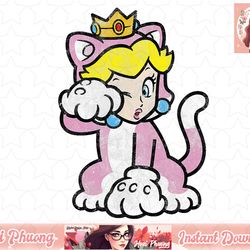super mario 3d bowser's fury princess peach cat portrait png sublimation design, digital design