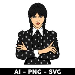 wednesday svg, wednesday friday addams svg, addams family svg, wednesday addams svg - digital file