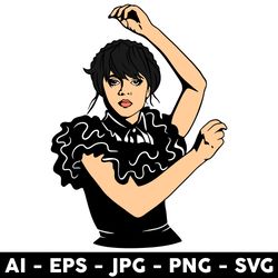wednesday addams dance svg, wednesday svg, wednesday addams svg, addams family svg - digital file