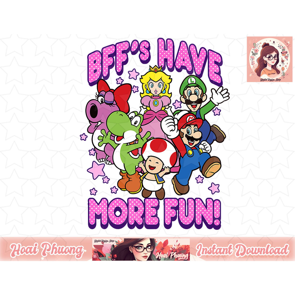 Super Mario BFF's Have More Fun Colorful Group Shot.jpg