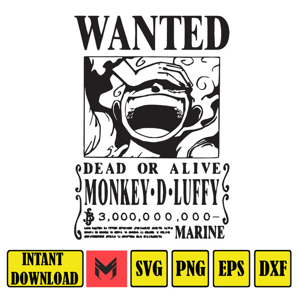 Luffy Wanted Poster SVG.jpg