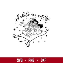 aladdin a whole new world svg, aladdin svg, disney svg, png eps digital file