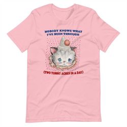 two (2) tummy aches unisex t-shirt