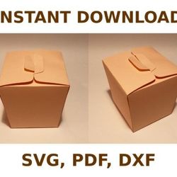 noodle box template, box template svg, svg files, svg, cricut