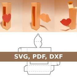 lipstick box template, box template svg, svg files, svg, cricut