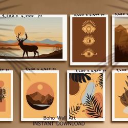 boho wall art, wall art, wall art png, sublimation, png files, sublimation png, png, digital download