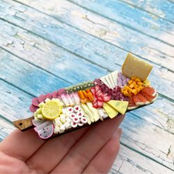 Magnet Miniature Charcuterie Board Cheese and Lemon