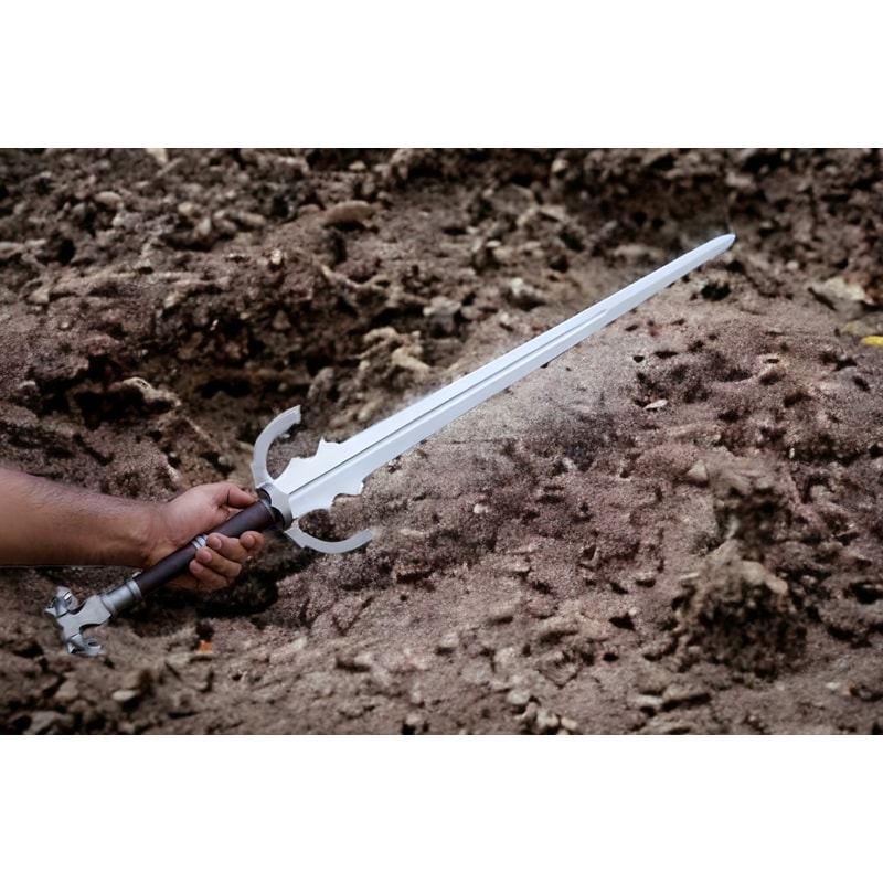 BattleReadyBeautyGeraltofRiviasFelineGriffinSwordsEngravedTreasuresoftheLegendary