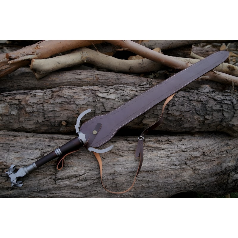 BattleReadyBeautyGeraltofRiviasFelineGriffinSwordsEngravedTreasuresoftheLegendary