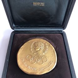 Olympic Participant Medal IOC NOC Meeting Session Dubrovnik 1969 Bertoni Rarity
