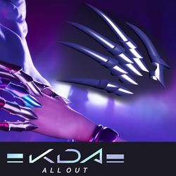 KDA MORE Evelynns Claws articulated finger armor 3D print model