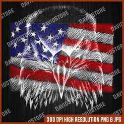 patriotic eagle memorial day, american flag, independence day png file sublimation