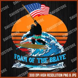 funny 4th of july patriotic american flag bigfoot surfing memorial day, american flag, independence day png file