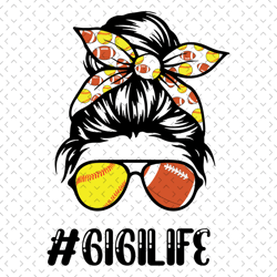gigi life softball football svg, mothers day svg, sport svg, football gigi svg, softball gigi svg, sports grandma svg, g