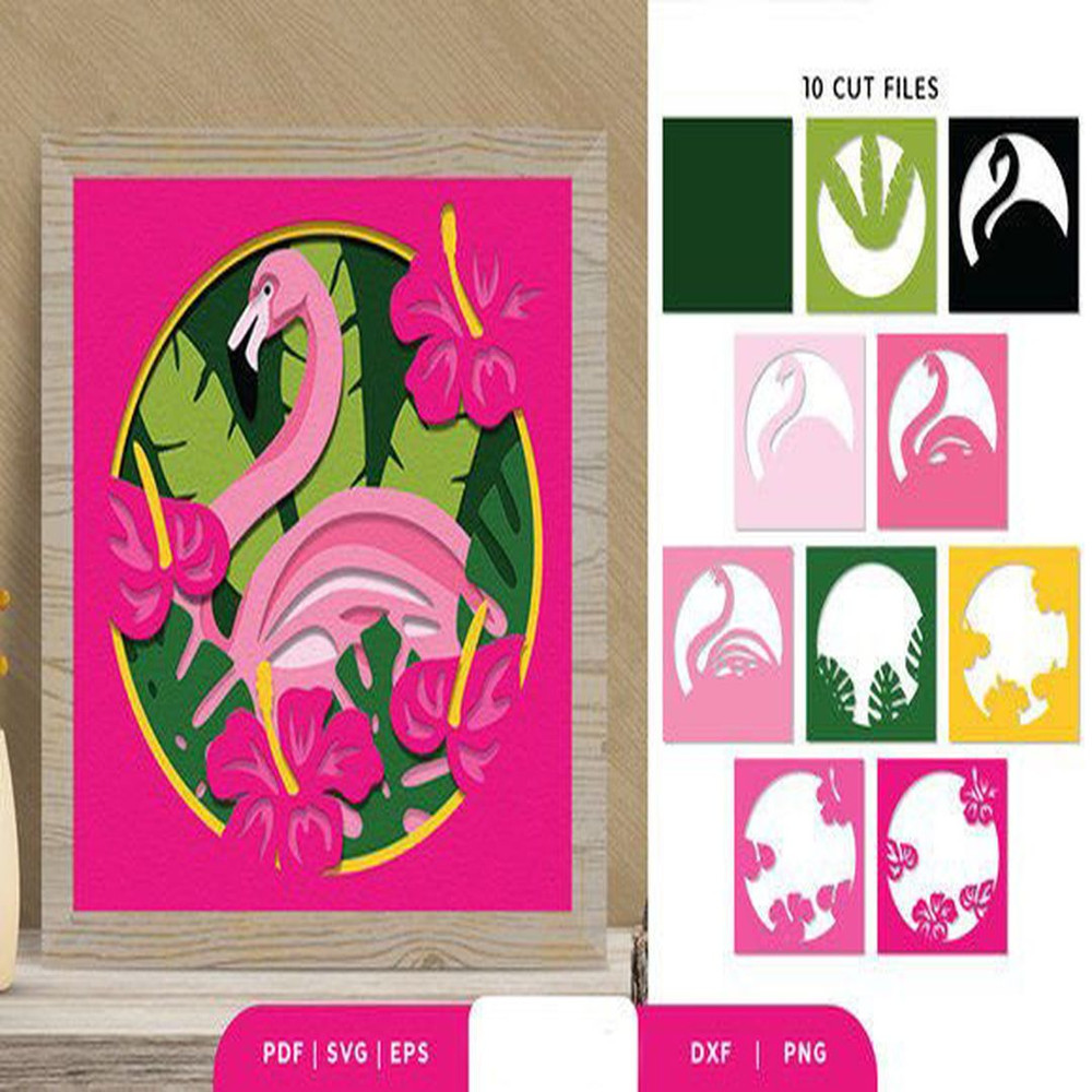 1080x1080 size Tropical-Flamingo-3D-Shadow-Box-3D-SVG-67996706-2-580x386.jpg