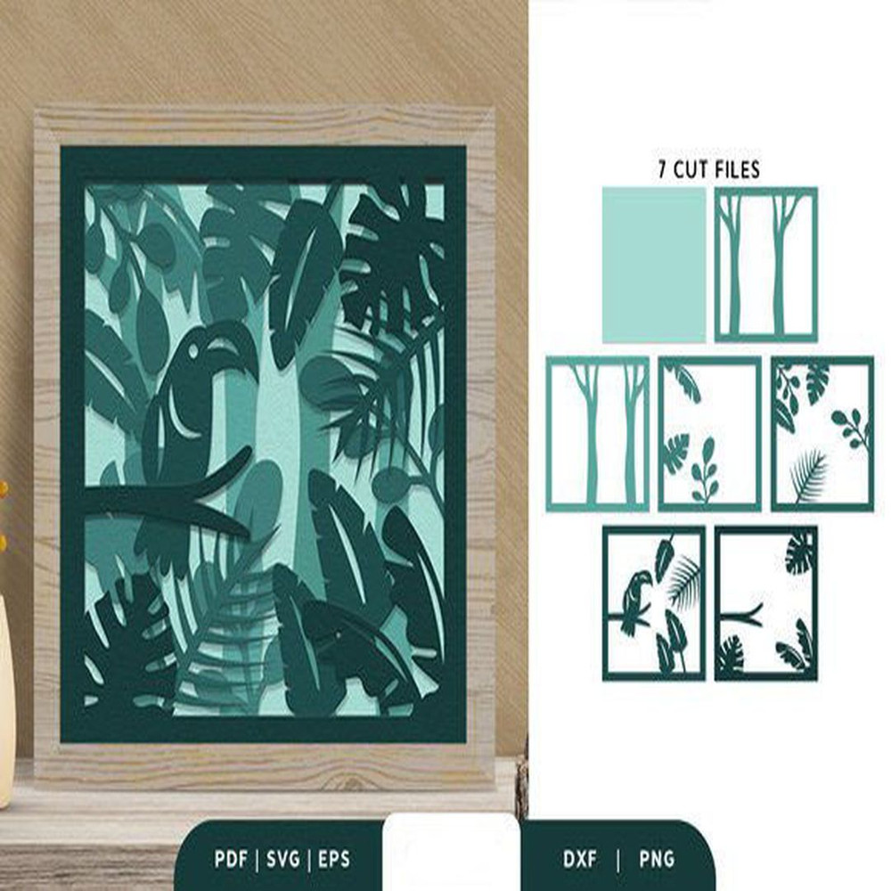 1080x1080 size Tropical-Leaves-3D-Paper-Cutting-File-3D-SVG-67996047-2-580x386.jpg